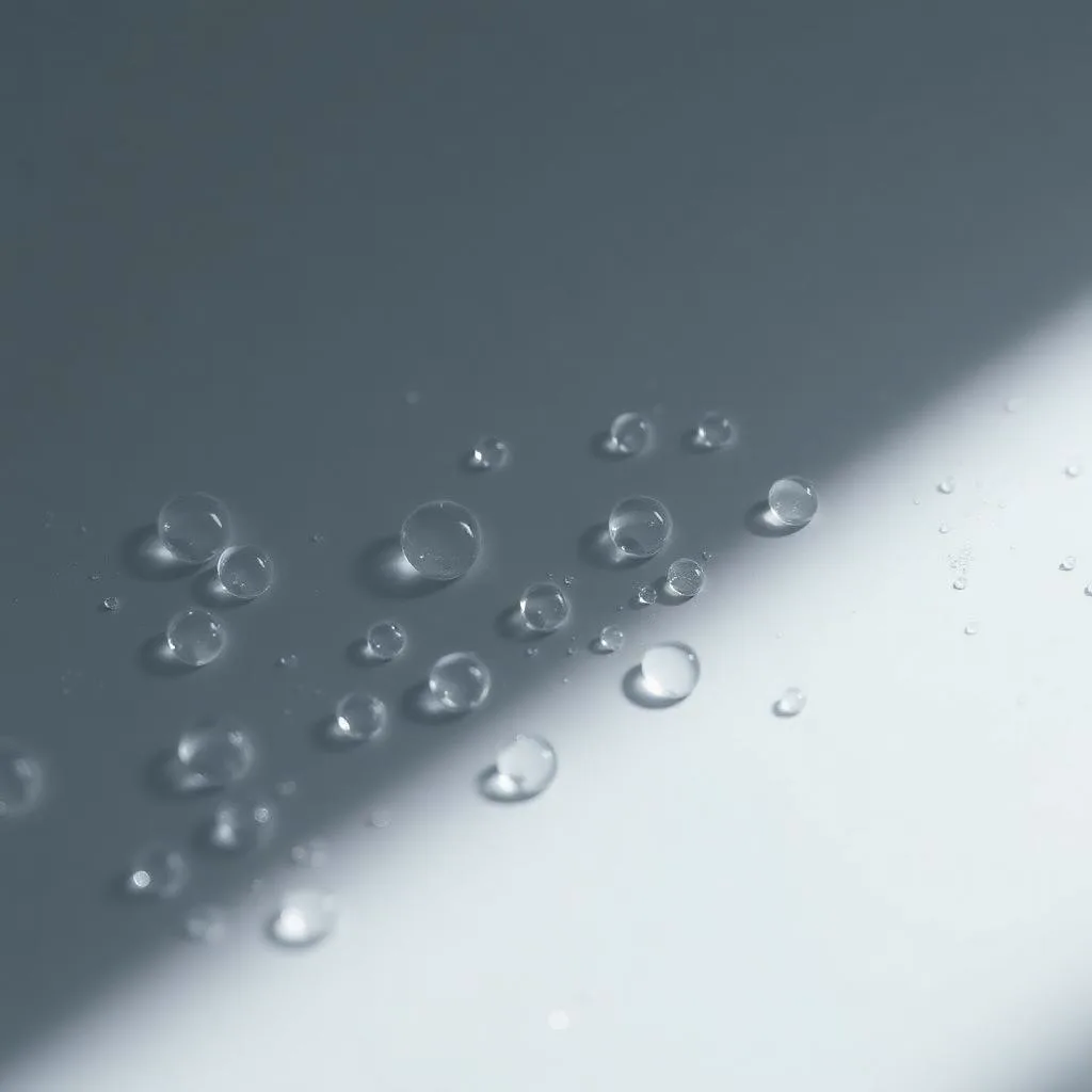 Macro texture of water droplets