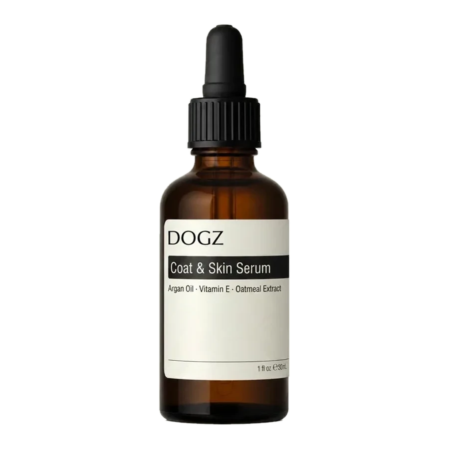 Medium amber glass dropper serum bottle